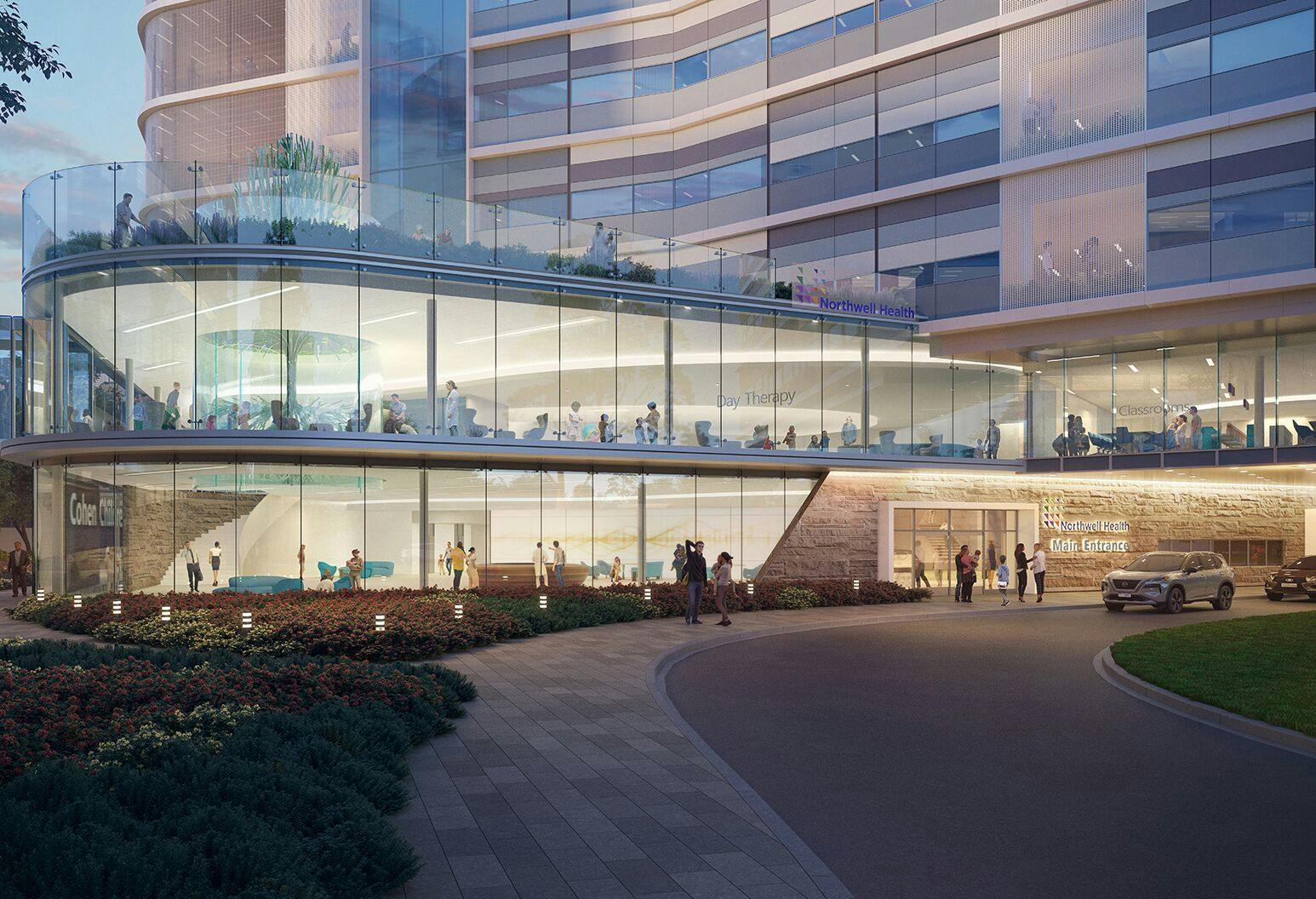Northwell Health is planning to build a Child and Adolescent Mental Health Pavilion. It will be connected to both Cohen Children’s Medical Center and Zucker Hillside Hospital. (Image: Northwell Health)